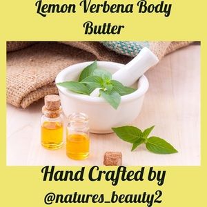 Lemon Verbena whipped body butter hand crafted